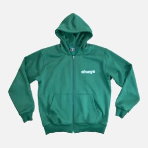 Adwysd Always Green Zip Up Hoodie