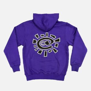 Adwysd Always Up Purple Zip Up Hoodie