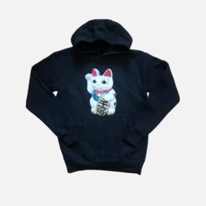 Adwysd Maneki-Neko Hoodie Black