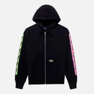 Noah X Adwysd Zip Up Hoodie Black